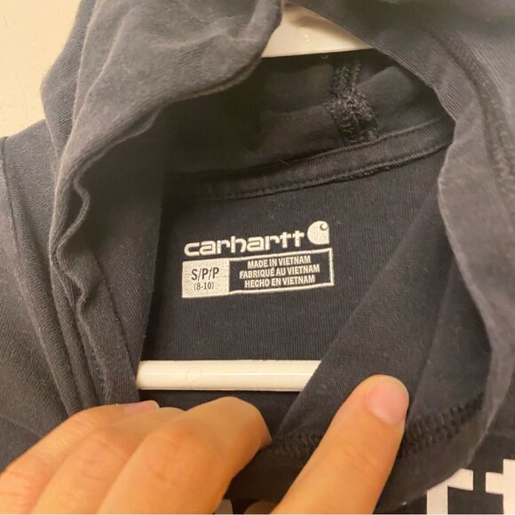 Carhartt Kids Long Sleeve Hooded Graphic Tee hoodie long sleeve lightweight 8-10 - Picture 4 of 7